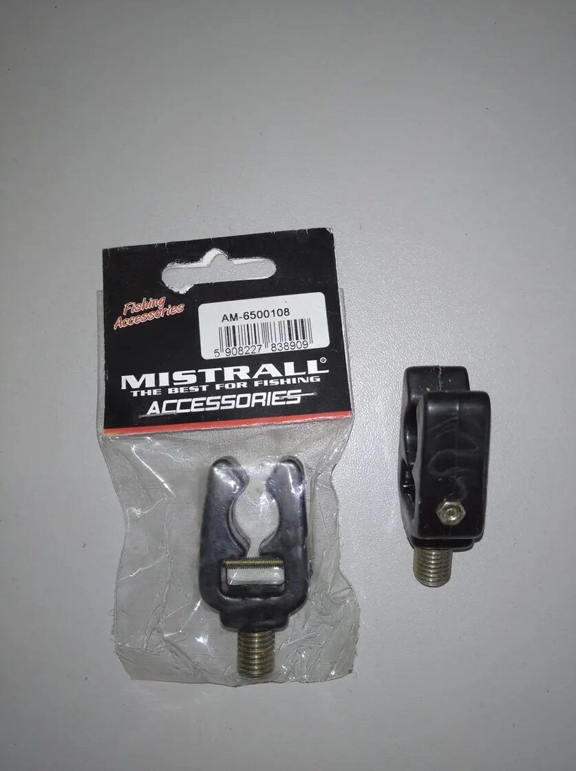 Mistrall Flexi Ledger Rod rest, Makšķeru turētājs melns ar atsperi