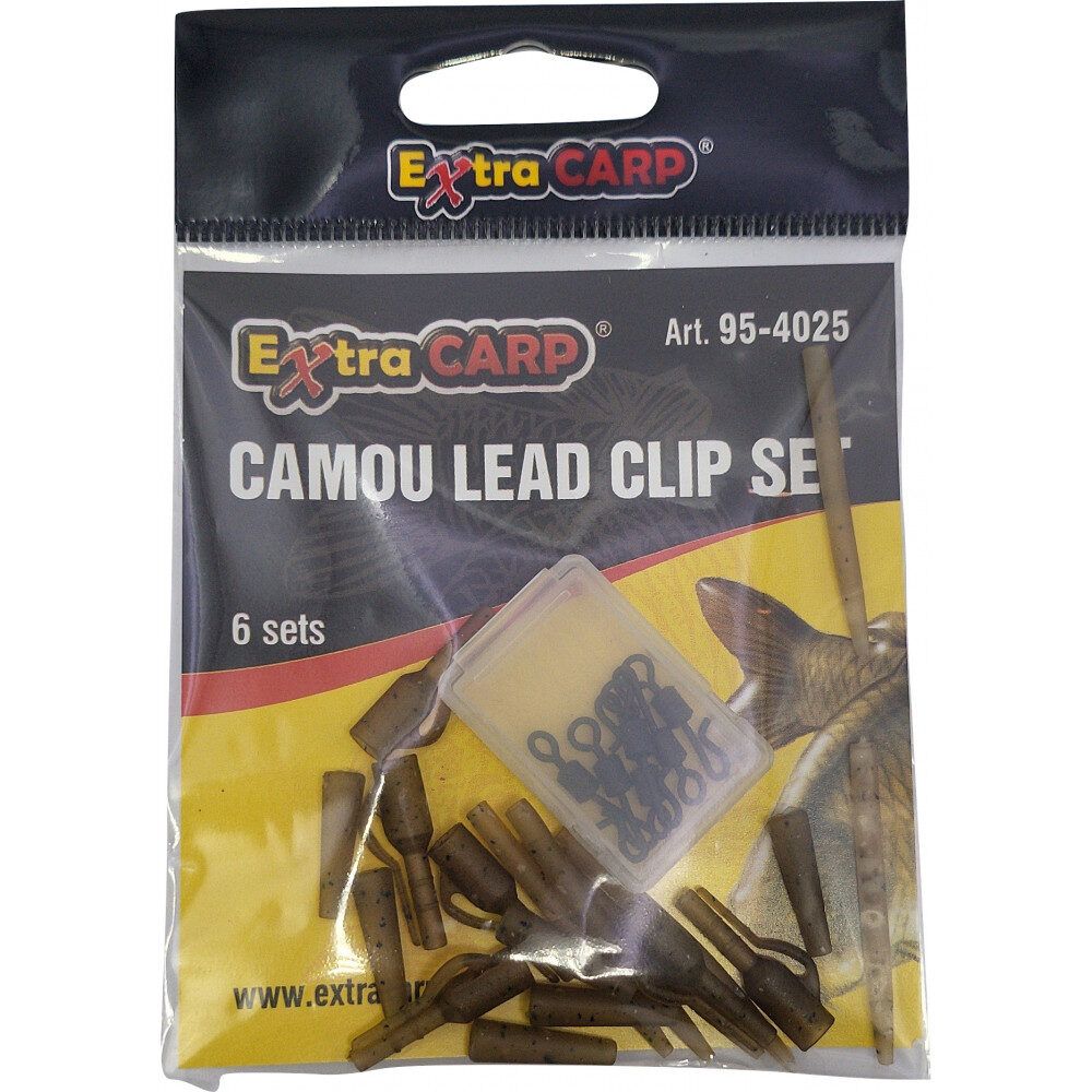 CAMOU LEAD CLIP SET 6 sets Extra Carp