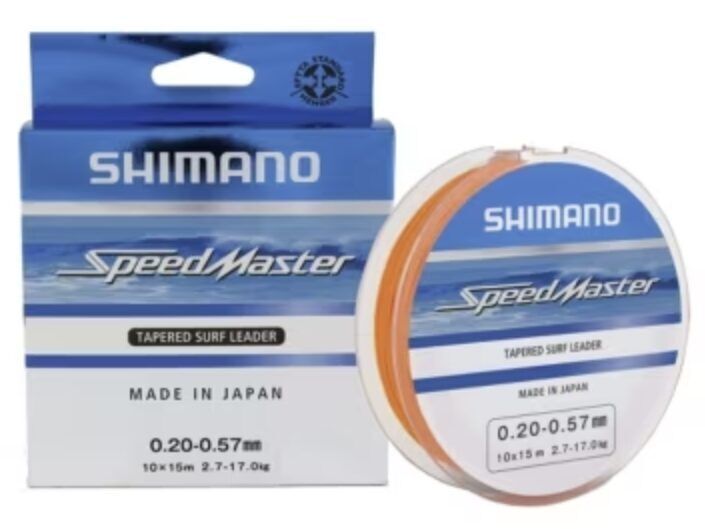 Shimano Line Speedmaster Surf Taper ld 10x15m , Clear / Līderis auklai