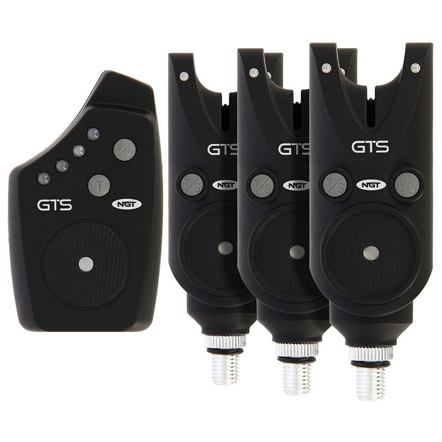 NGT GTS Bite Alarm Set, Signalizatoru un pults komplekts 3+1