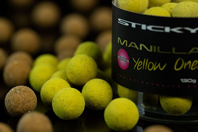 STICKY MANILLA Yellow ONES WAFTERS, Dzeltenas Vaniļas puspeldošās boilas jeb Vafteri