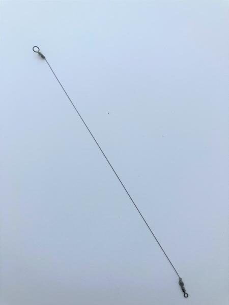 Agat Nickel Titanium Profi ICE fishing leader 6lb(2.7kg)/15см pavadiņa ziemas makšķerēšanai - 2gb