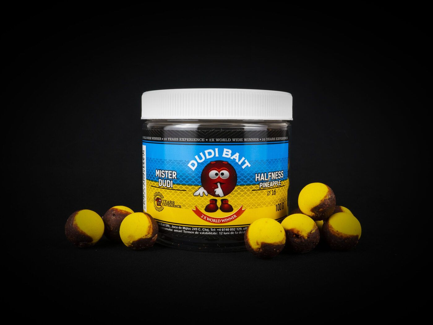 Boilas Dudi Bait "Mister Dudi" HALFNESS Pinneaple / Ananass 100g