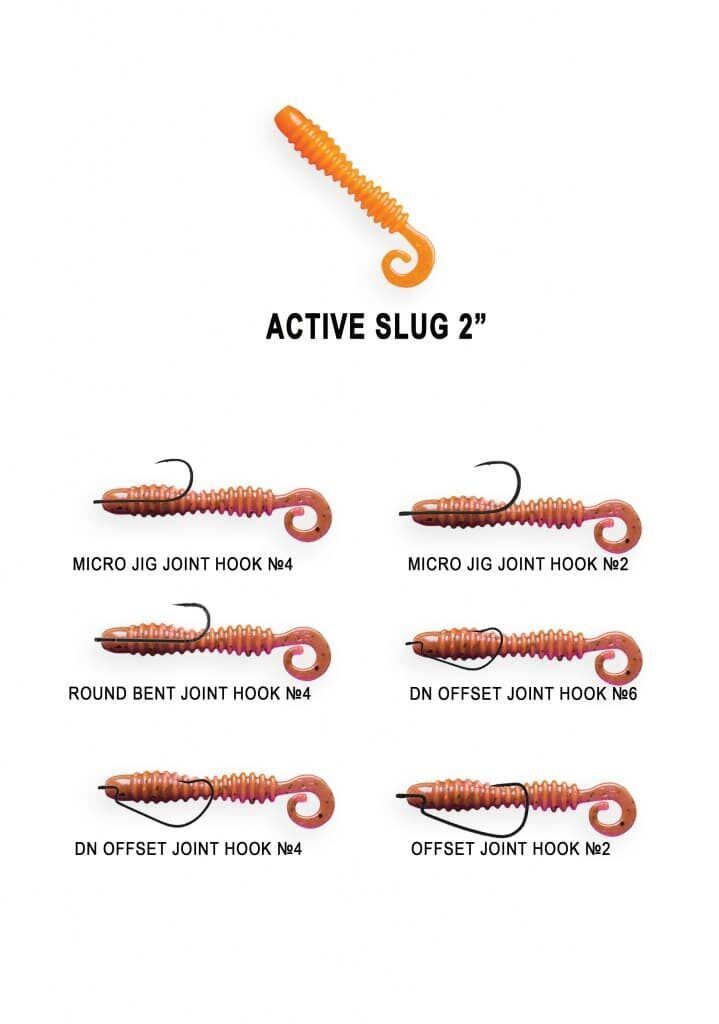 Silikona mānekļi Crazy Fish ACTIVE SLUG 2"