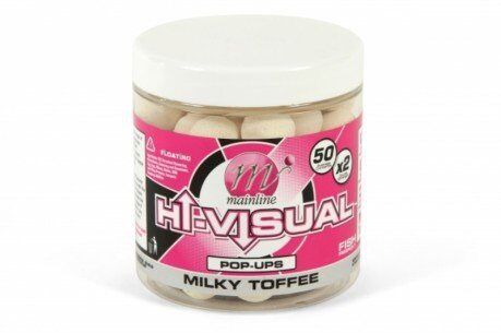 Mainline HI-VISUAL POP-UPS Milky Toffee 12mm, 15mm, Spilgtie pop up - Piena karameļu