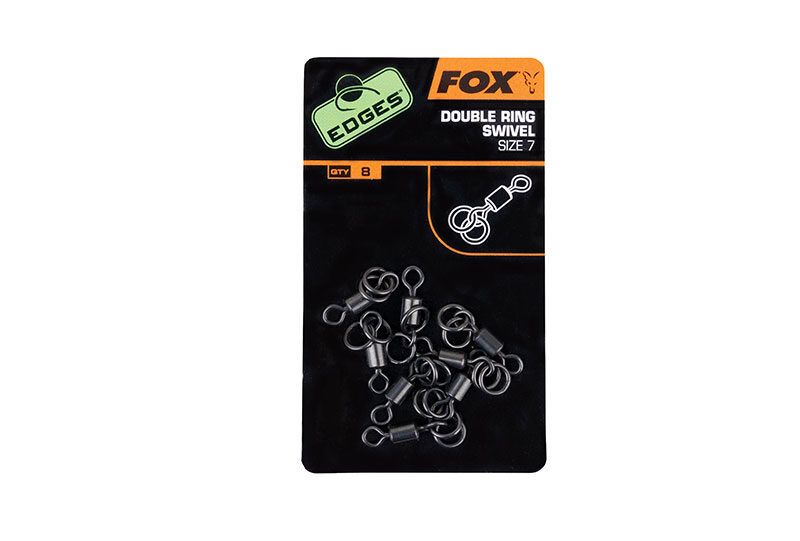 FOX EDGES™ Double Ring Swivel, Griezulis ar dubulto gredzenu