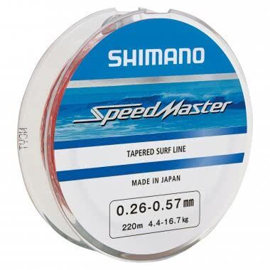 SHIMANO Speedmaster Tapered Surf Line 220m, Mono šoklīderis - dažādi izmēri
