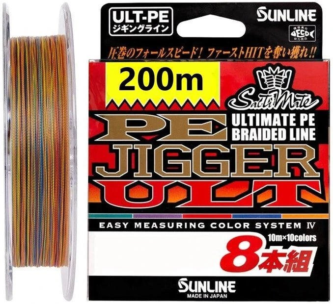 Aukla Sunline PE Jigger ULT 8 Braid Multicolor