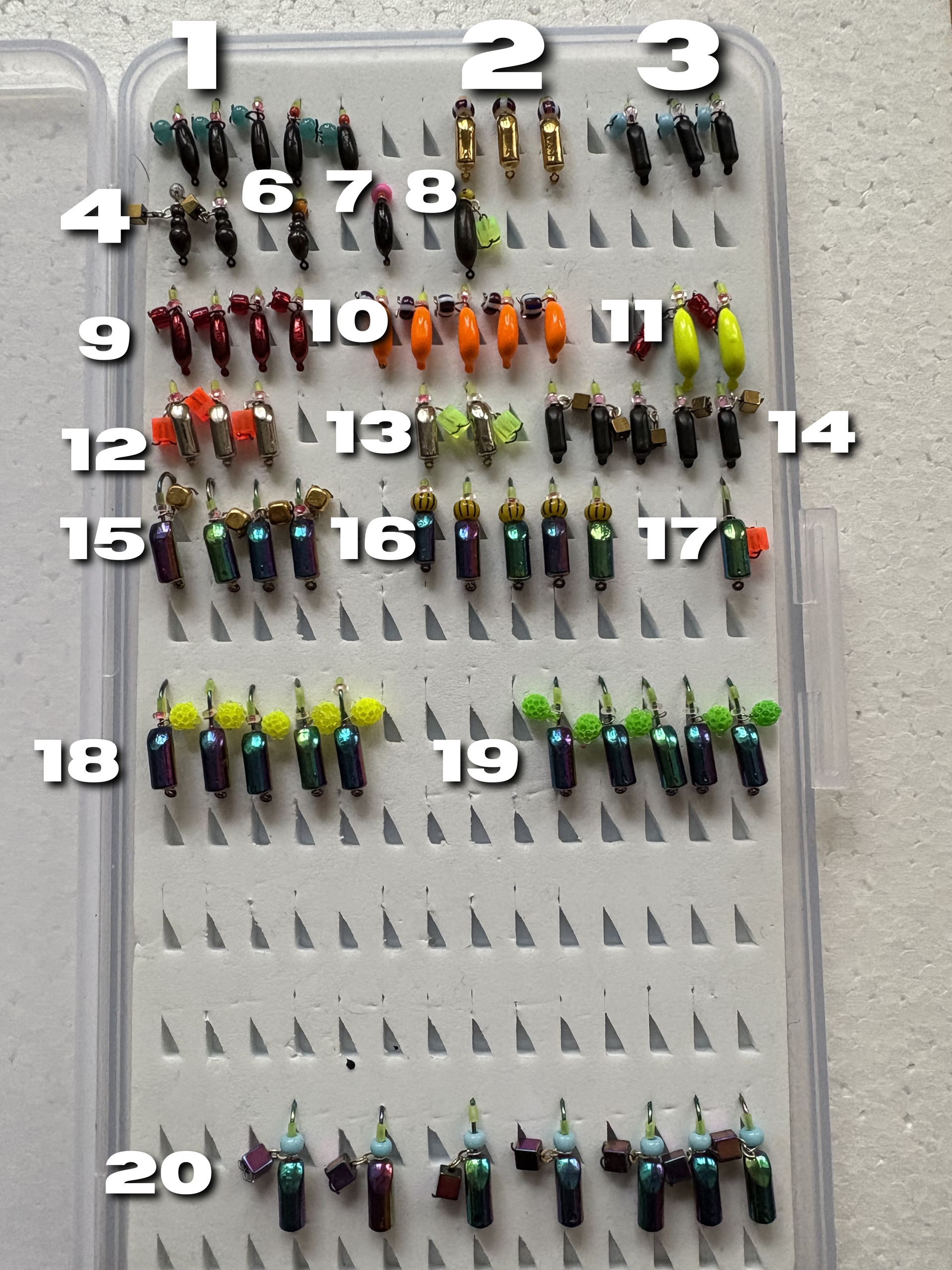 Beadless Tungsten Mormyshka "Bezmotilka" UV
