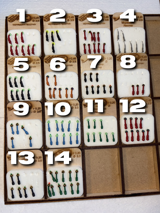 Volframa bezēsmas mormiška "LESOTKA" ar Hayabusa āķi Hand Made