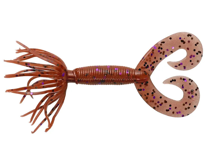 Silikona mānekļi Yamamoto Baits Double Tail Hula Grubs 2.5"