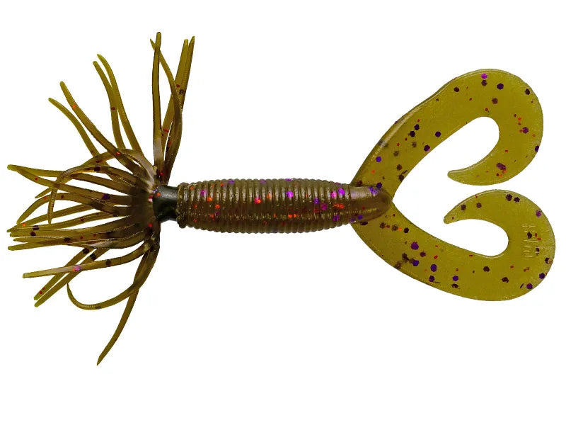 Silikona mānekļi Yamamoto Baits Double Tail Hula Grubs 2.5"