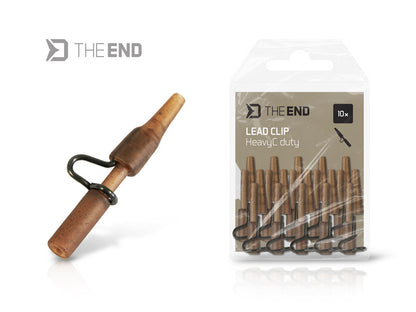 Lead clip Delphin HeavyC duty TheEND / 10 pcs
