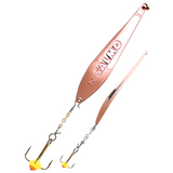 Lucky John "S-2-Z" vertical jig with treble hook and chain