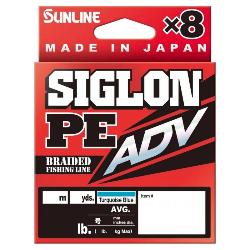 Pītā aukla Sunline Siglon PE ADV (x8) 150m Turquoise Blue