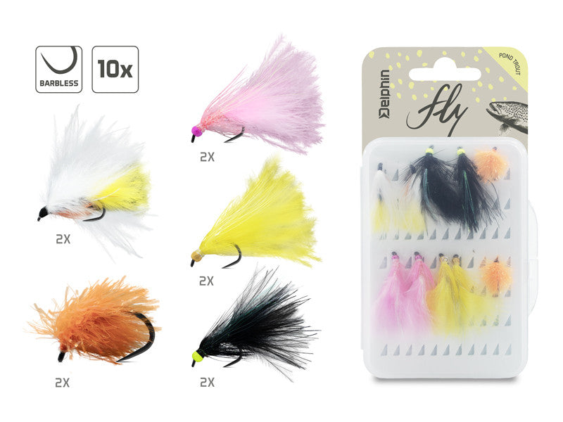 Delphin FLY / Pond trout fly set