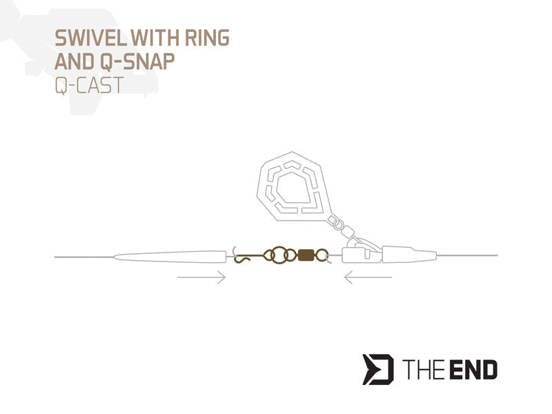 Karabīne Delphin TheEND Q-Cast /10 pcs