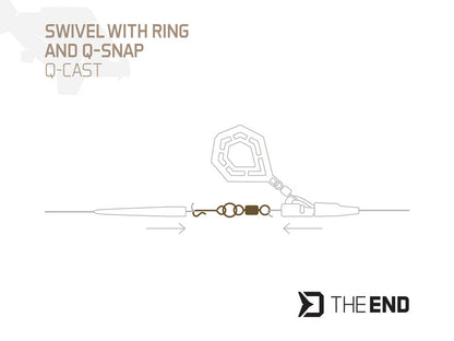 Karabīne Delphin TheEND Q-Cast /10 pcs