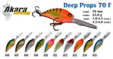 Vobleris AKARA Deep Props 70 F (70mm, 23g, 1-4.5m)