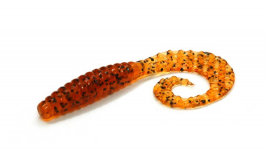 Bait Breath FD Curly Grub 2.5" #Ur22 Orange Pumpkin