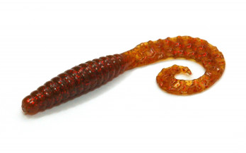 Bait Breath FD Curly Grub 2.5" #Ur23 Pumpkin/red
