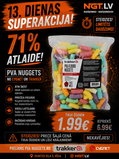 Nageti TRAKKER PVA FLOURO NUGGETS / FAST MELT