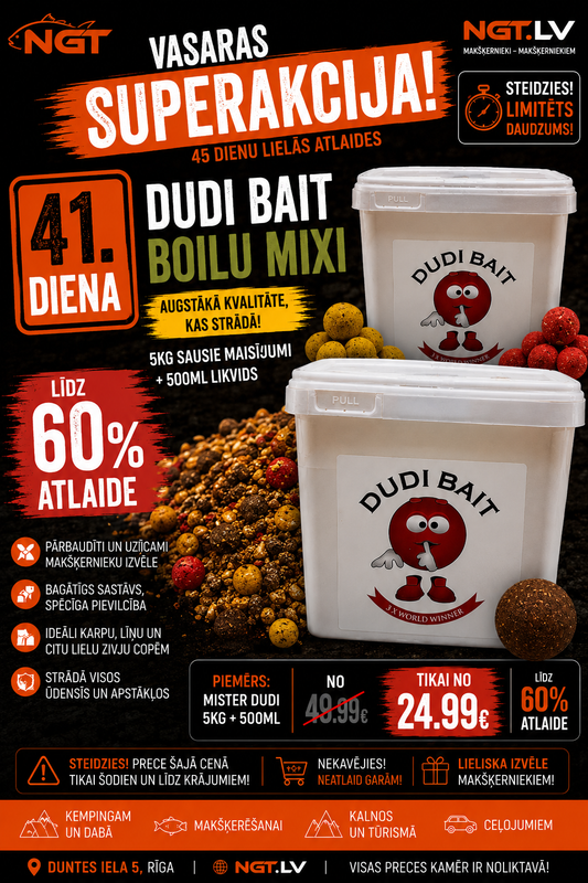 Boilu maisījums + Likvīds Dudi Bait 5kg + 500ml