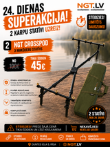 NGT Cross Pod Carp Stand for Alarms and Rods