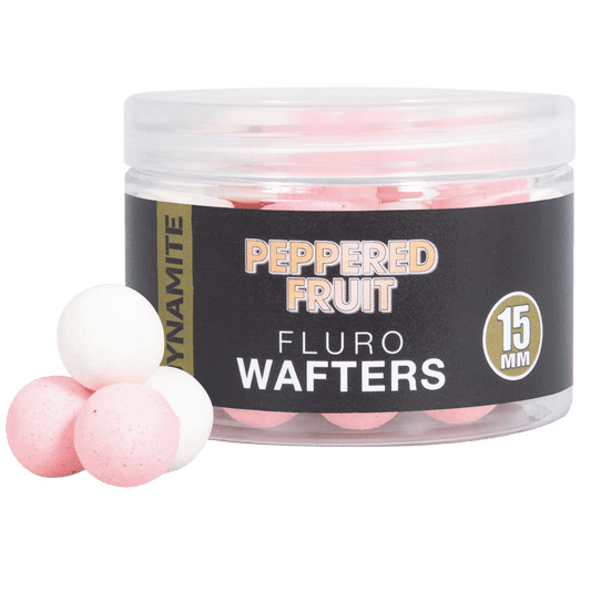 Wafters Dynamite Baits Peppered Fruit Fluro Wafters 15mm