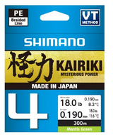 Braided Line Shimano Kairiki 4 300m M Green