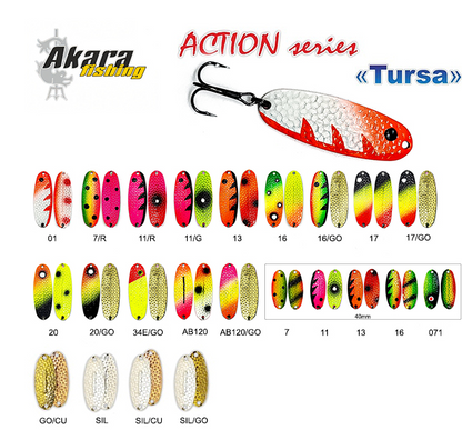 Sūpiņš Akara Tursa Action Series 40 mm , 4.7 g