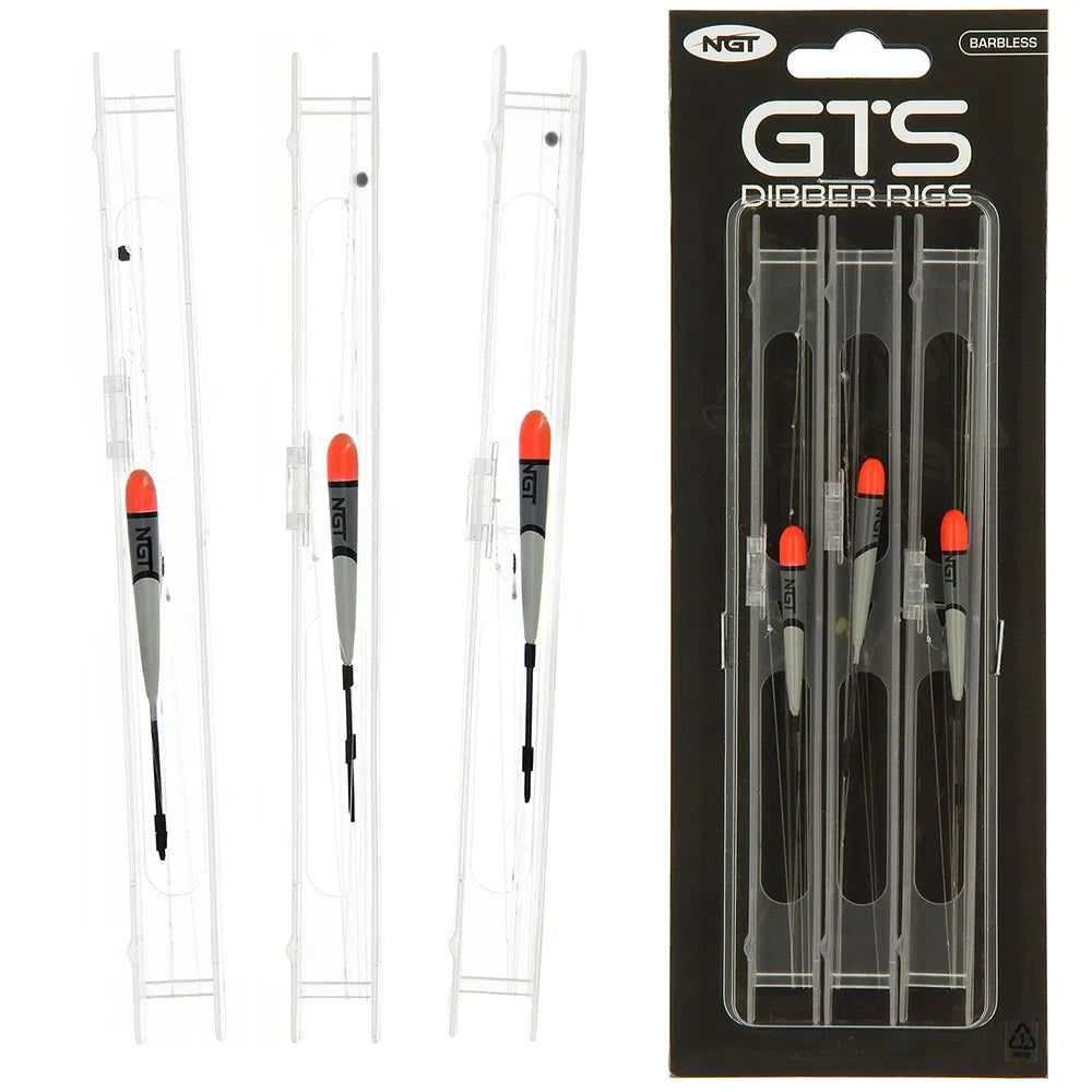 Gatavu karpu pavadiņu komplekts NGT GTS Dibber Rig Pack 3pk