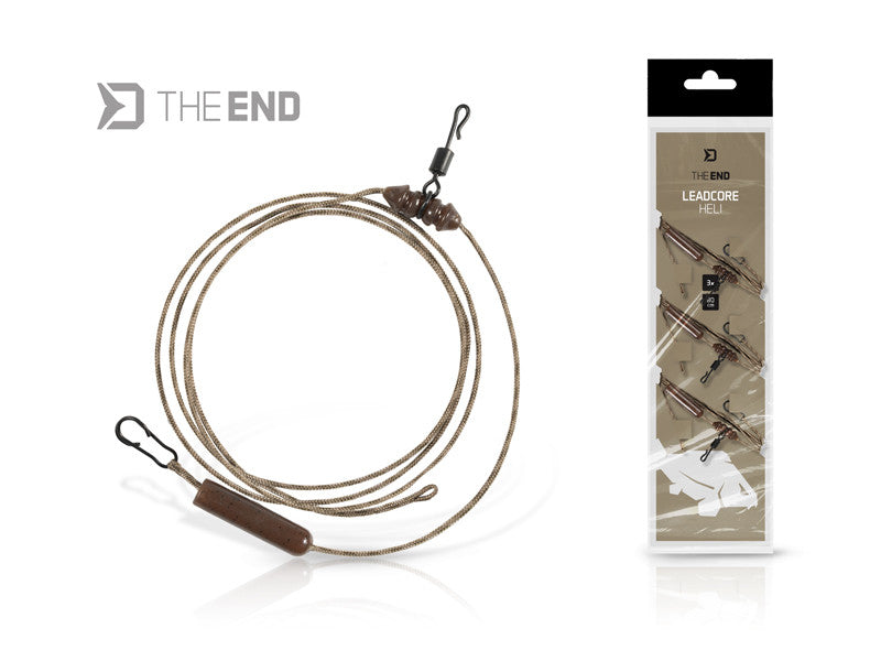 Heli Sistēma Delphin THE END Leadcore HELI 80cm / 3pcs