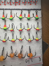 Treble hook with a bead and a diamond
