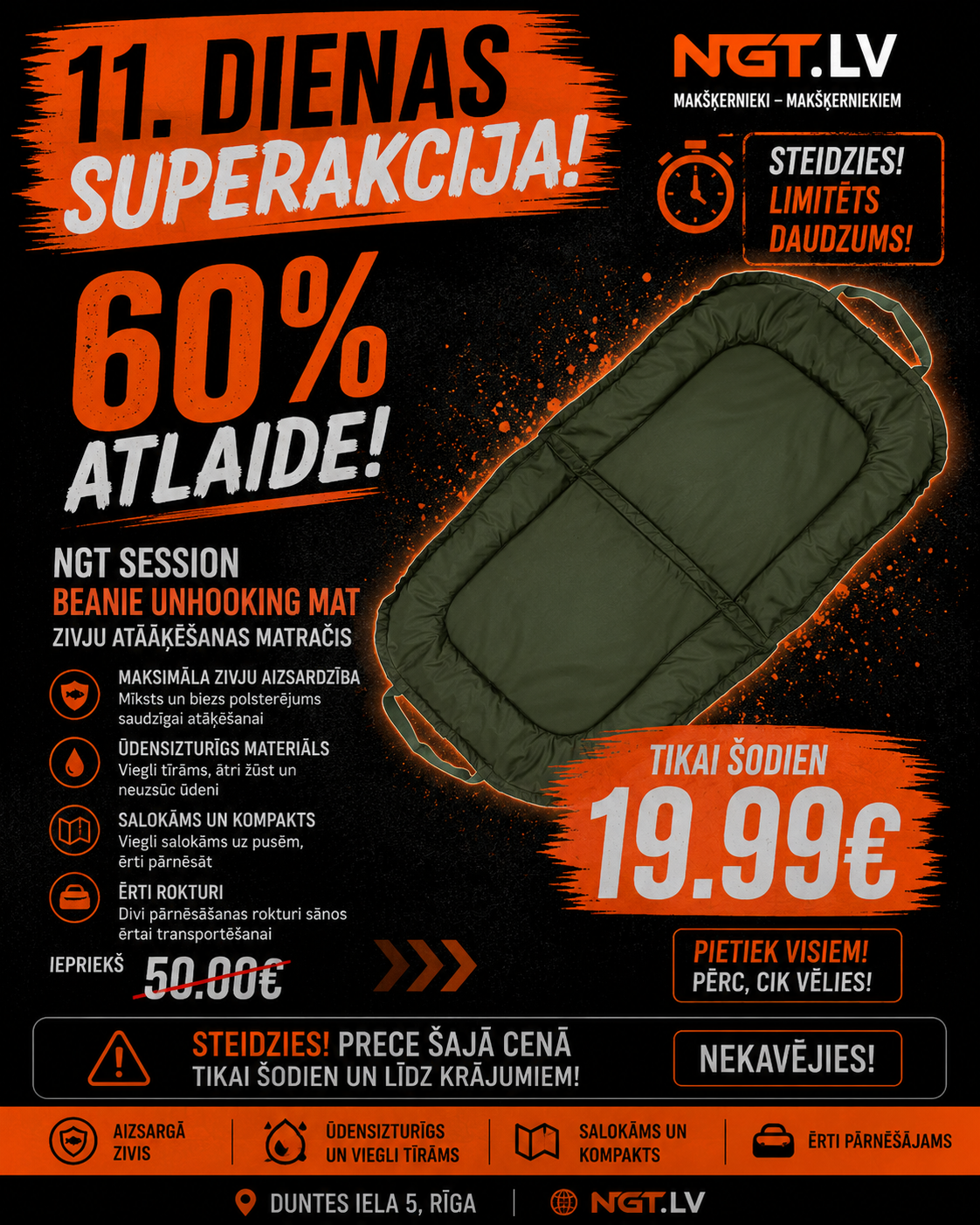 Matracis NGT Session Beanie Unhooking Mat