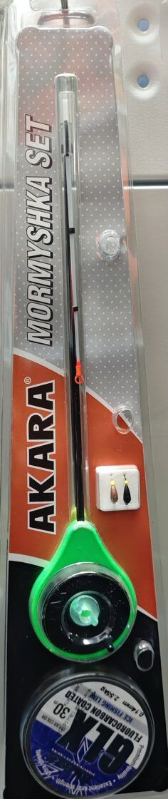 Komplekts ziemas makšķere AKARA Ultra SPORT / zaļa