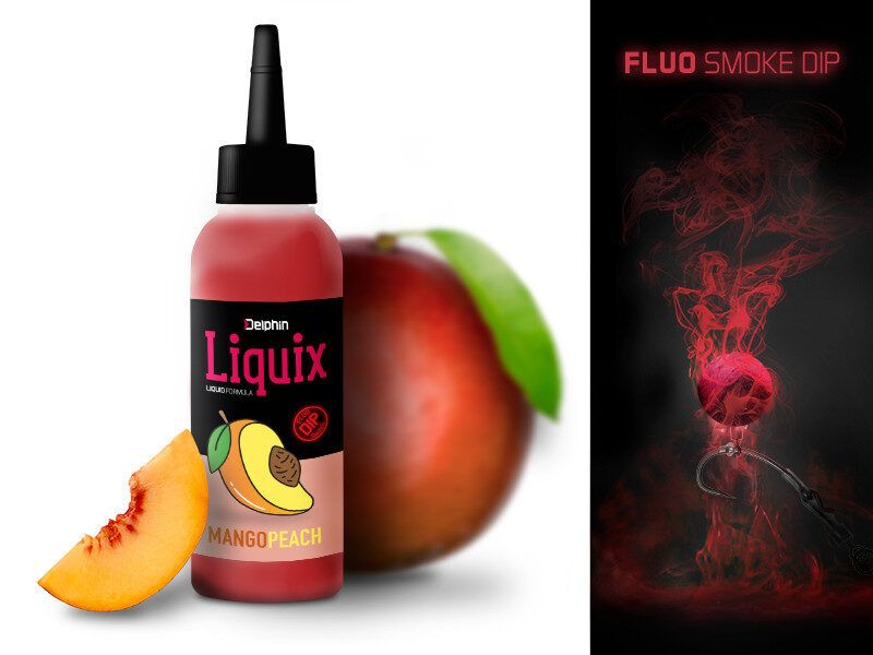 Likvīds Delphin Fluo dip D SNAX LiquiX Mango Peach