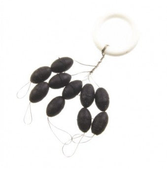 Stoperi silikona lielie, melni MISTRALL