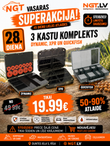Kastīšu komplekts NGT CARP UNIVERSAL TACKLE BOX SET