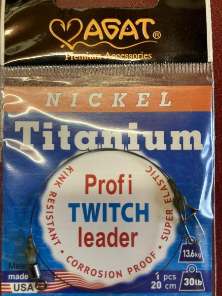 Pavadiņa AGAT TITANIUM Profi TWITCH Leader | 1 gab. | 30 lb