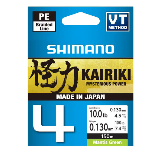 Pītā aukla Shimano Kairiki 4 150m M Green