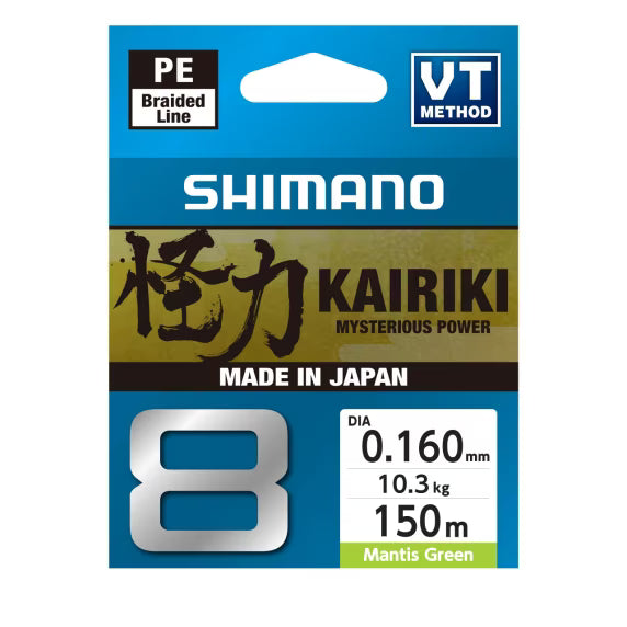 Pītā aukla Shimano Kairiki 8 150m M Green