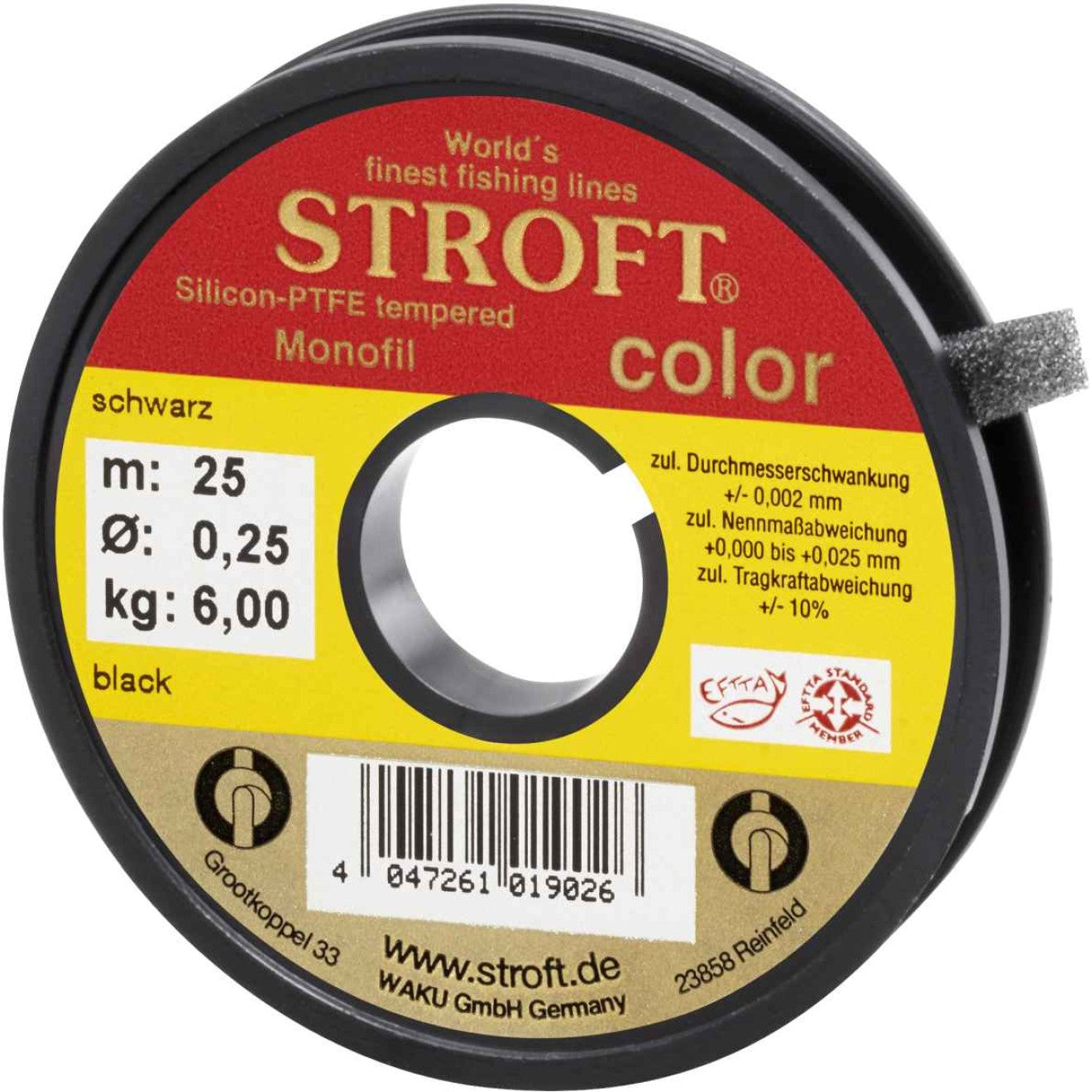 Monofīlā aukla Stroft Color Black 25m