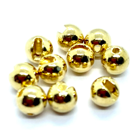 Volframa pērlītes Slotted Tungsten Bead Gold