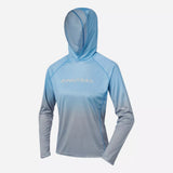 Women's UPF 50 Shirt FINNTRAIL VENUS HOOD 6621 LIGHTBLUE