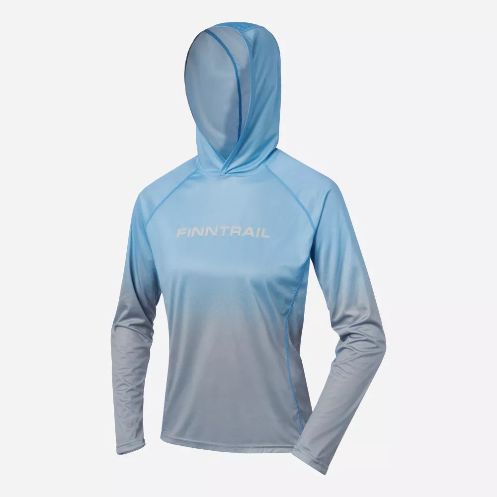 Sieviešu UPF 50 Krekls FINNTRAIL VENUS HOOD 6621 LIGHTBLUE