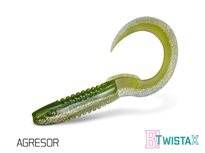Silikona māneklis Delphin TwistaX Eeltail UVs | 15cm Agresor