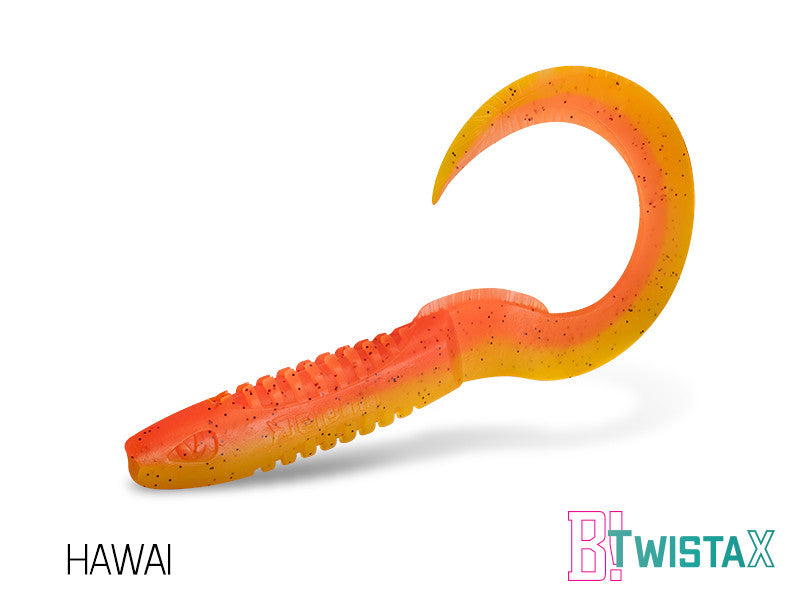 Silikona māneklis Delphin TwistaX Eeltail UVs | 15cm Hawai