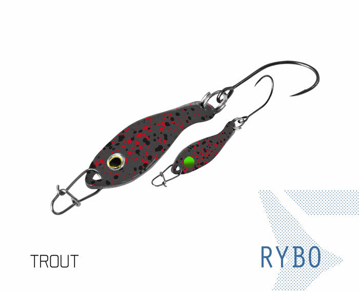 Šūpiņš Delphin RYBO 0.5g Trout