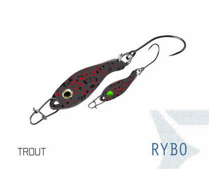 Šūpiņš Delphin RYBO 0.5g Trout